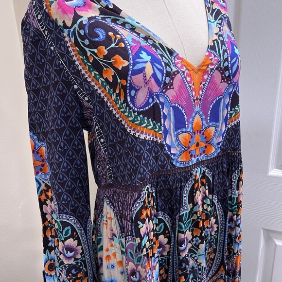 Johnny Was Saba Maxi Dress With Zipper Size XXL Bust 23” Length 59” Waist 21” - Picture 7 of 10